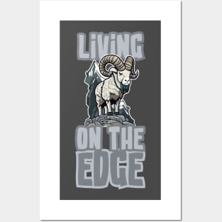 Mountain Goat - Living on the Edge Posters and Art